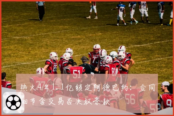 热火4年1.1亿锁定阿德巴约:合同细节含交易否决权条款